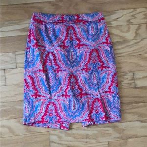 J. Crew Factory Printed Pencil Skirt